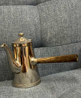 Vintage Cecilware Coffee Pot Tea Server Wood Handle Mid Century Hotelware - Image 1