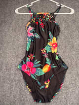 Old navy Tropical Floral High Neck One Piece Swimsuit - Image 1