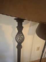 Traditional Floor Lamp with Brown Shade - Image 2