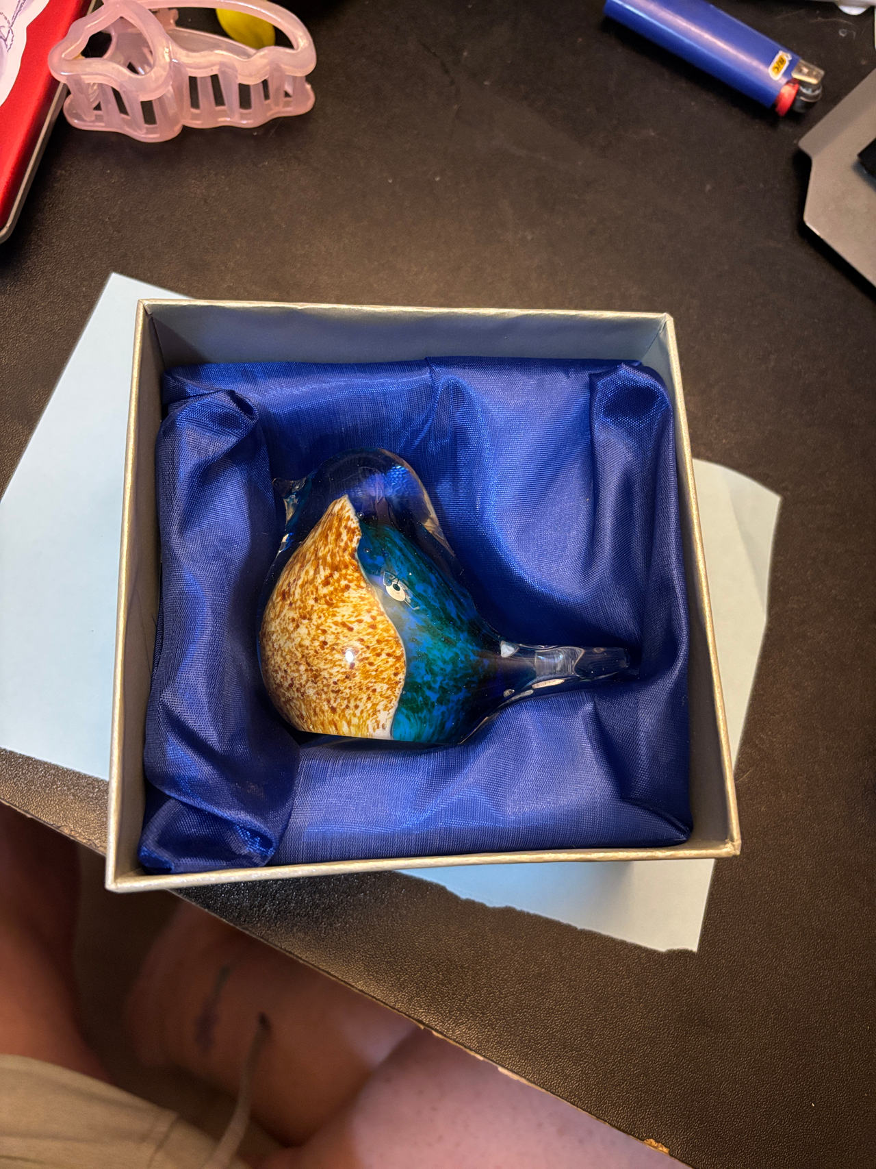 Glass Bird Figurine