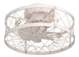 REDSTAR Retro 20" Flush Mount White Ceiling Fan Fandelier 20 inch, with Remote - Image 3
