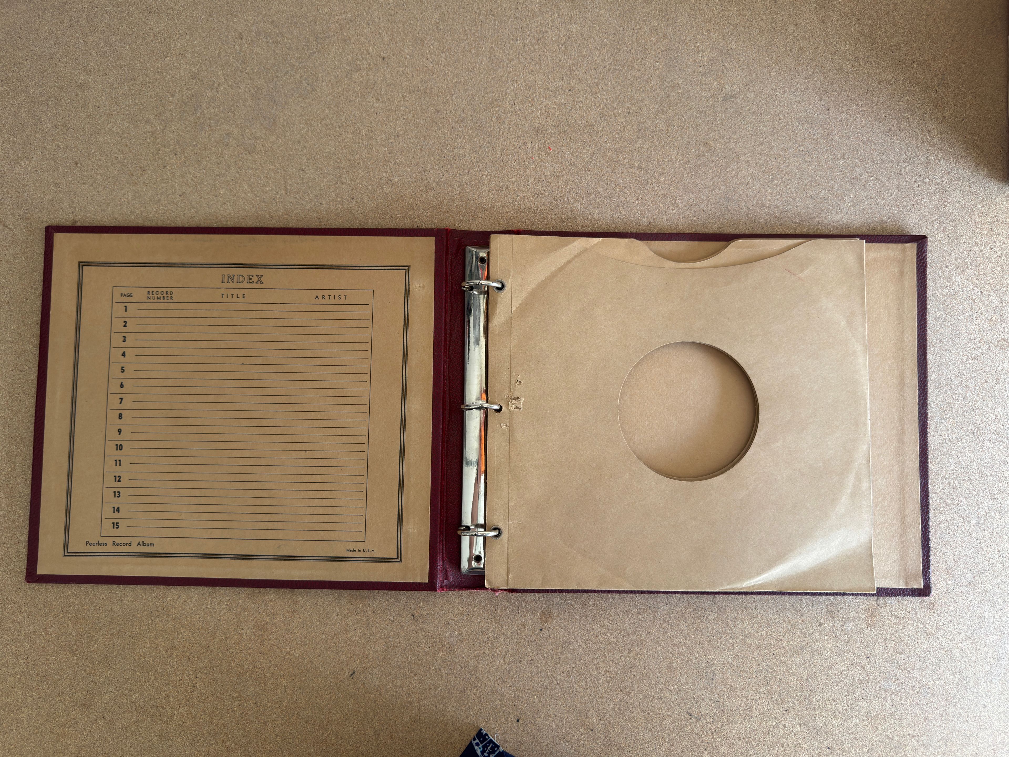 Peerless Record Album Binder