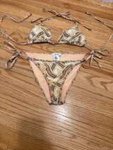 Reiss Leaf Print Triangle Bikini Set - Image 1