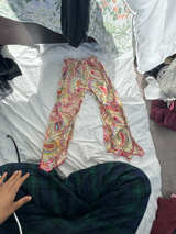 Cach Cach Paisley Print Cotton Pants - Image 1