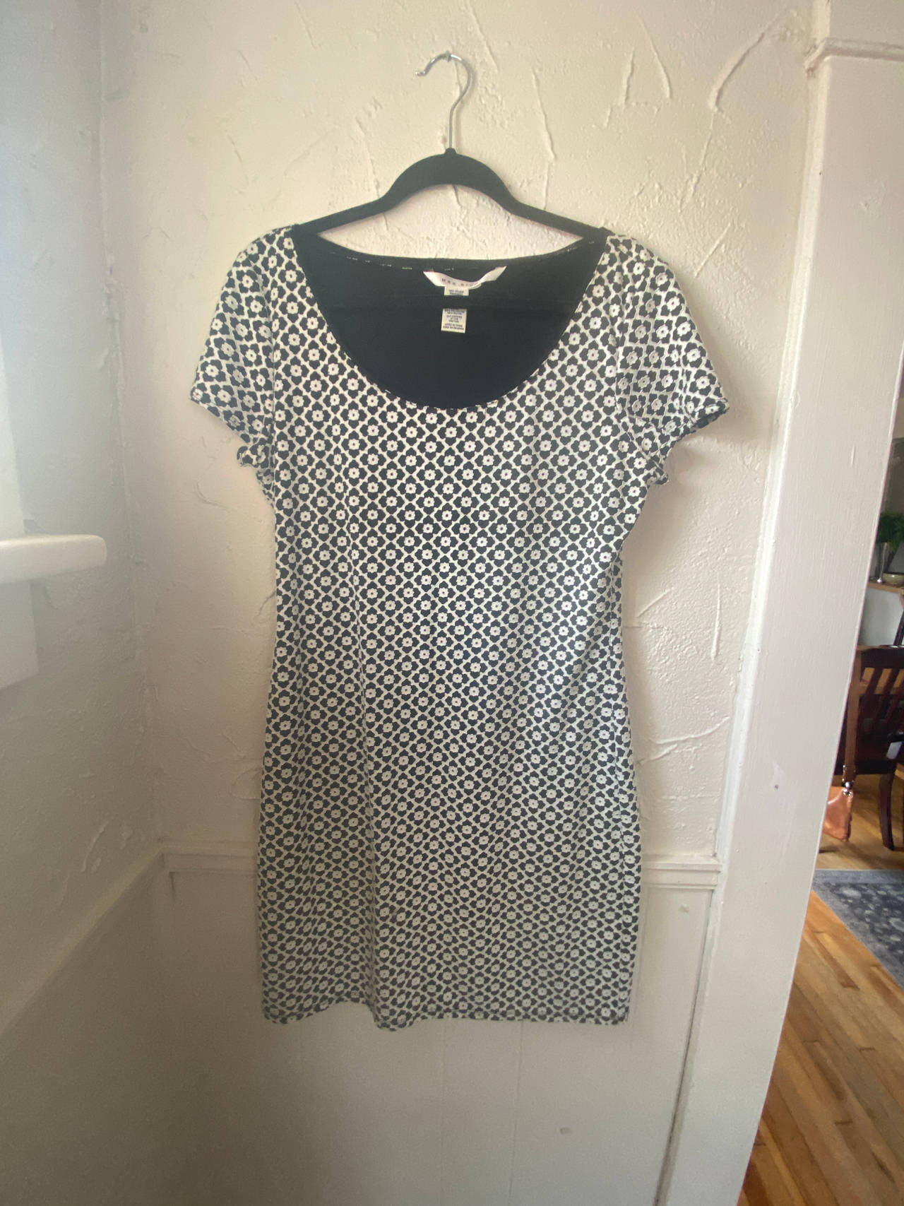 Short Sleeve Flower Patterned Dress