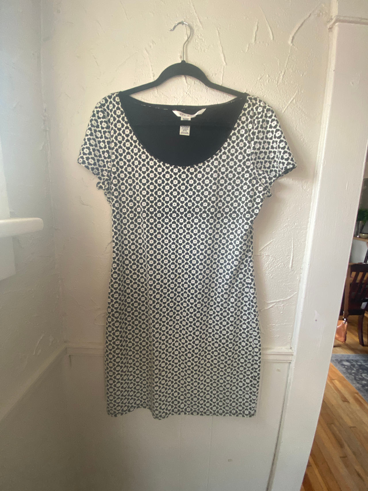 Short Sleeve Flower Patterned Dress