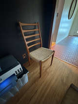 Mid-Century Modern Ladder Back Chair - Image 1