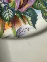 Vintage Norcrest Hand Painted Plaate Fine China Purple Rose Flowers - Image 2