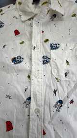 Star Wars All-Over Print Short Sleeve Button Down Shirt Small - Image 2