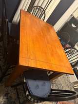 Square Wooden Dining Table with 8 Chairs - Image 3