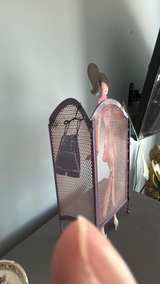 Retro Fashion Lady Metal Dressing Screen Sculpture - Image 3