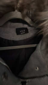 VICI Grey Faux Fur Hooded Toggle Coat - Image 2