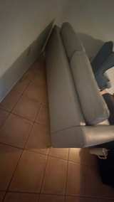 Copenhagen Grey Leather Loveseat - Image 4