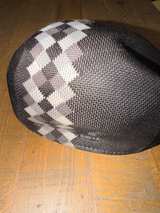 Kangol Argyle Stripe Flat Cap White Gray Large  - Image 2