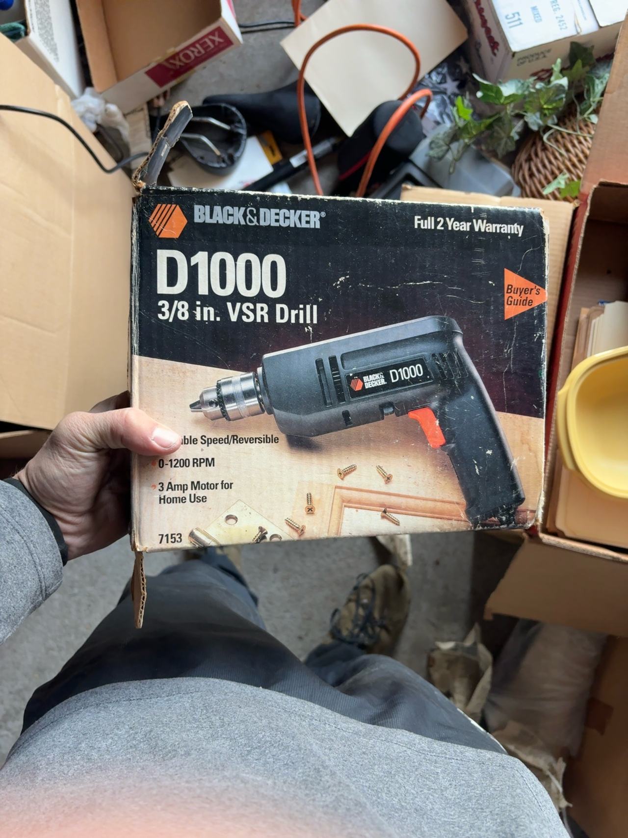Black & Decker 7152 3/8" Corded Drill - Black