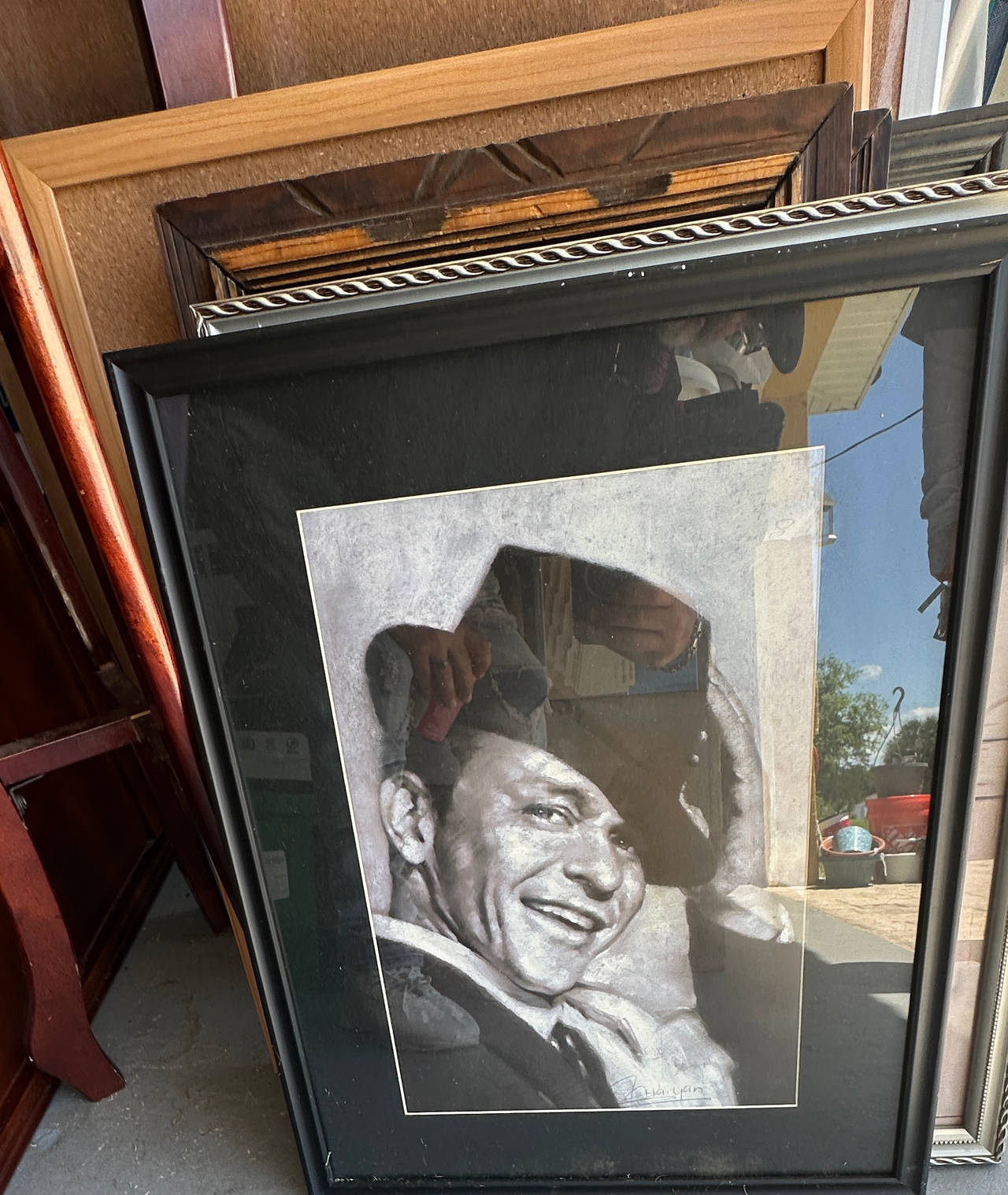 Frank Sinatra Framed Sketch Art