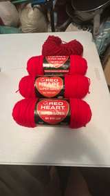 Bundle 3 new Red Heart Super Saver Yarn and 1 used - Image 1