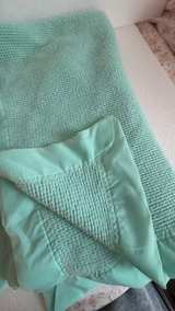 Vintage Waffle Weave Baby Blanket with Trim - Image 1