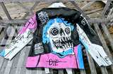 Lil Peep Custom Painted Leather Jacket-*Medium* NWT- MSR:$250 - Image 3