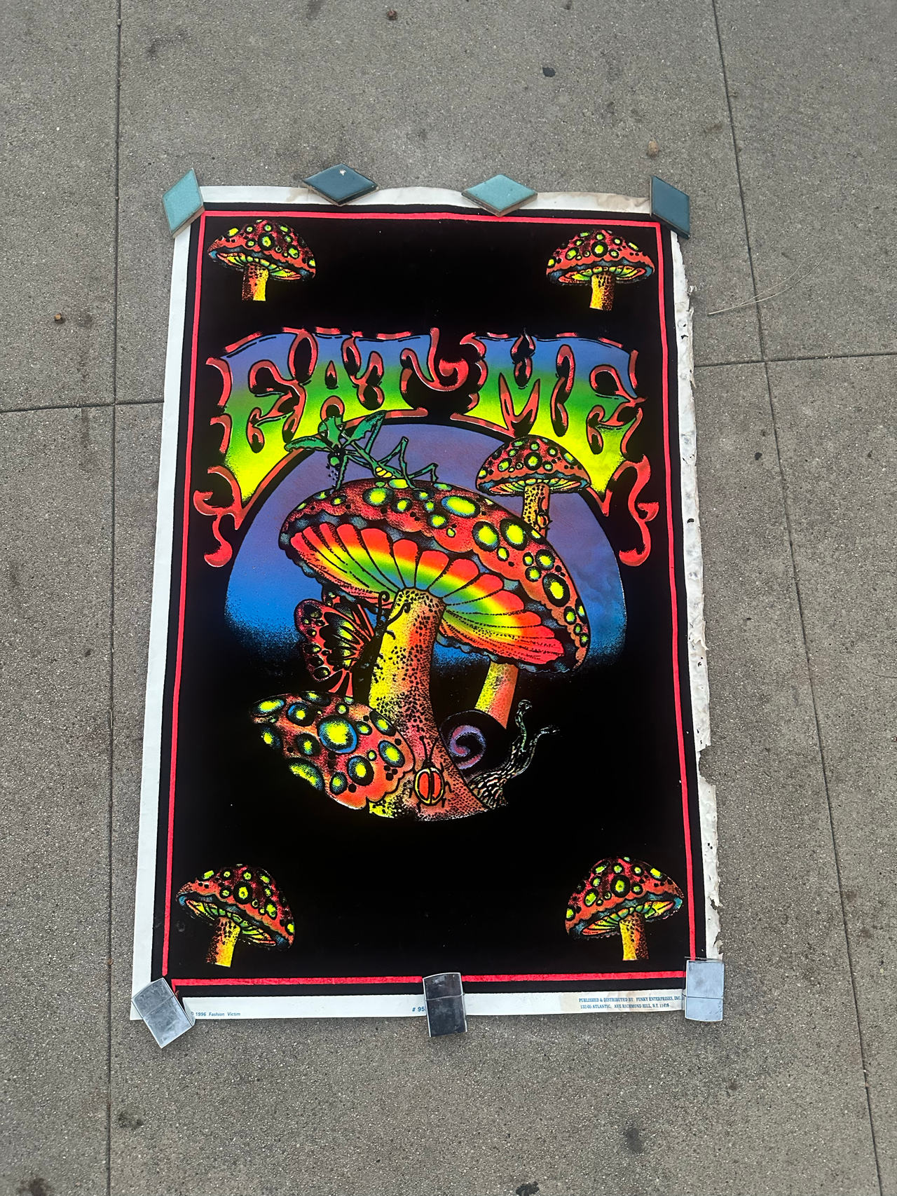 Eat Me Blacklight Poster