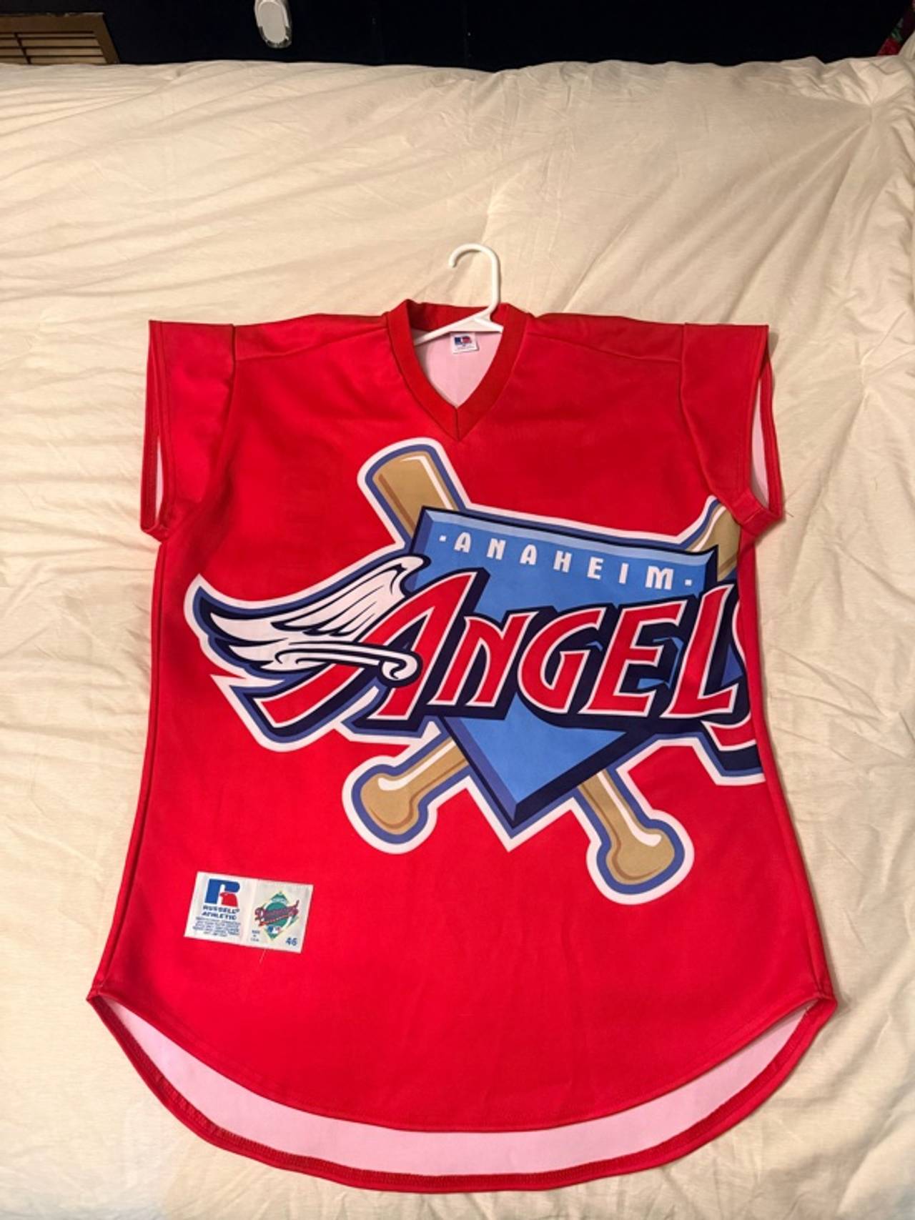 Russell Athletic Anaheim Angels Turn Ahead The Clock Vintage Jersey