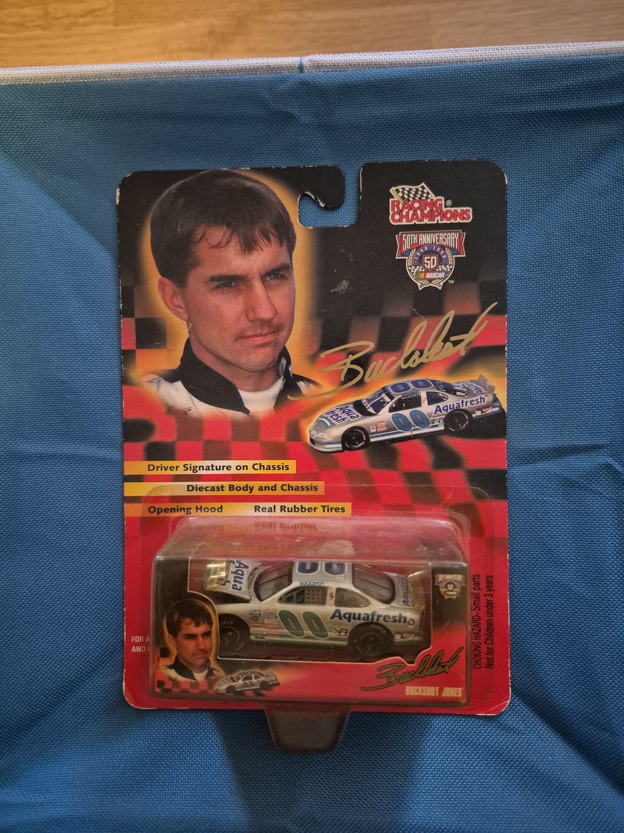 Racing Champions NASCAR 50th Anniversary Buckshot Jones #00 Aquafresh Diecast