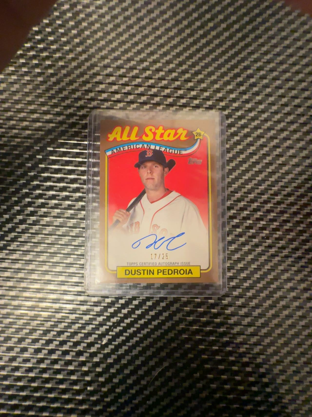 Topps All-Star American League 2024 Dustin Pedroia certified Autograph Issue Gol