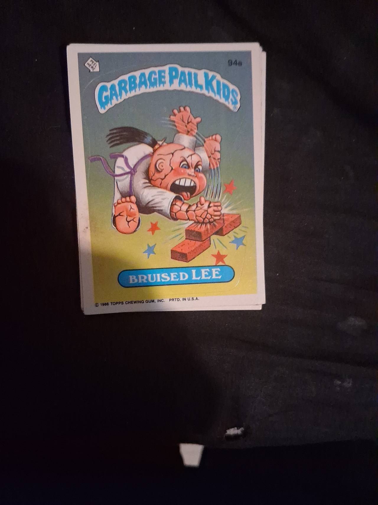 1986 Topps Garbage Pail Kids Bruised Lee 94a