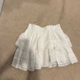 White Tiered Lace Skirt - Image 1