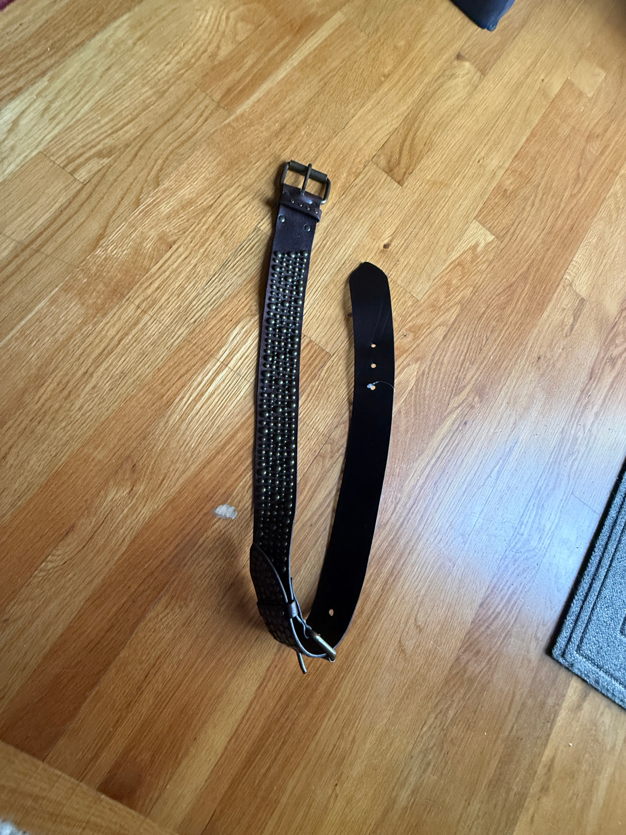 Studded Leather Belt