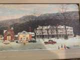 Norman Rockwell Main Street Stockbridge Framed Canvas Print Painting 1992 32”x11 - Image 8