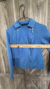 H by Halston Blue Moto Jacket women’s size 4 - Image 6