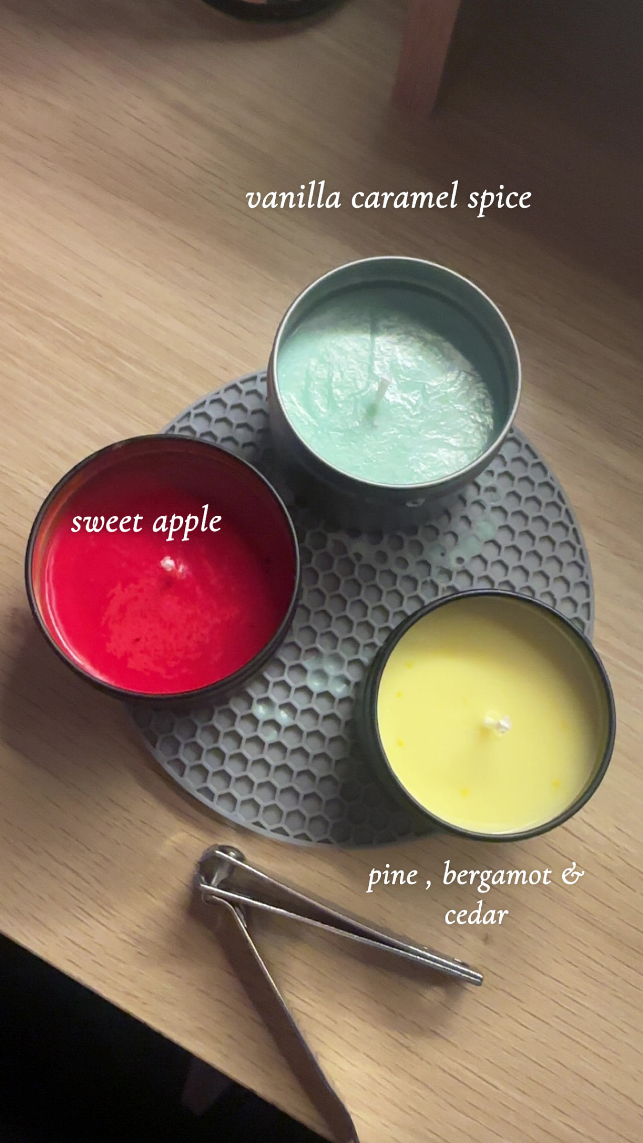 Handmade Scented Tin Candles