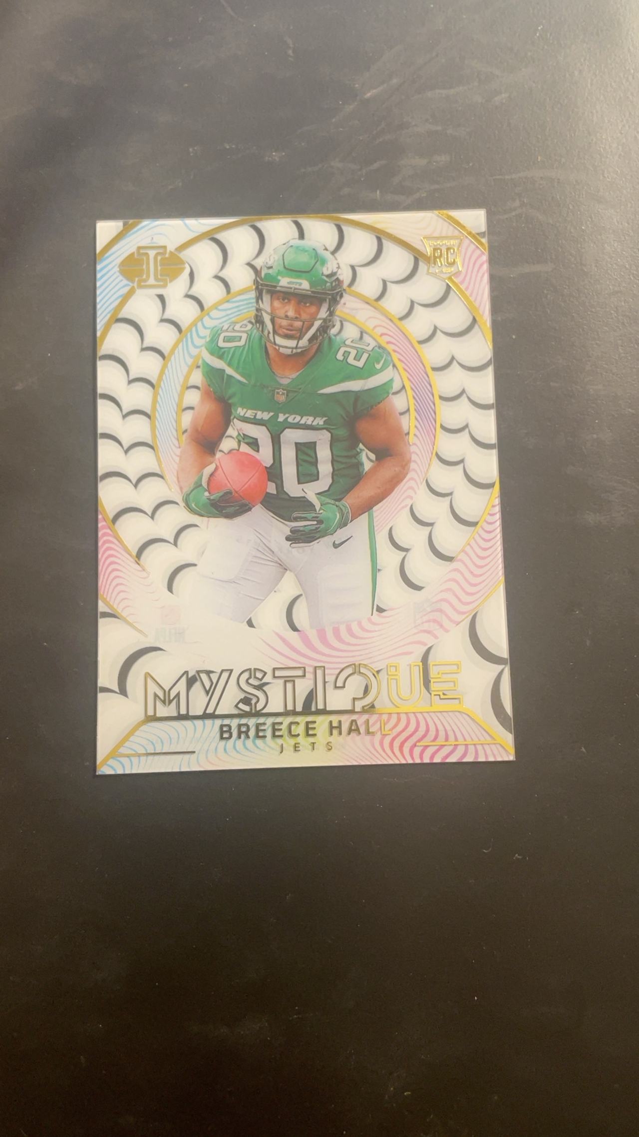 Panini Breece Hall 2022 Illusions Mystique Rookie Card