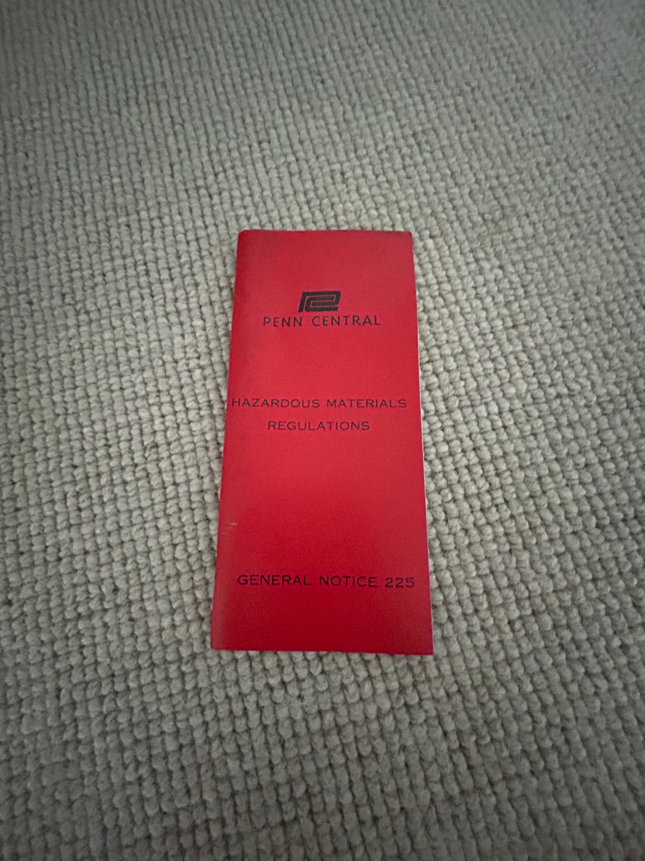 Penn Central Hazardous Materials Regulations Booklet