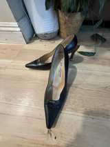 St. John Black Leather Pumps - Image 1