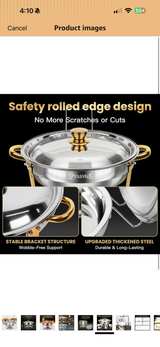 PTASYGK 5 Quart Round Chafing Dish Buffet Set - Image 6