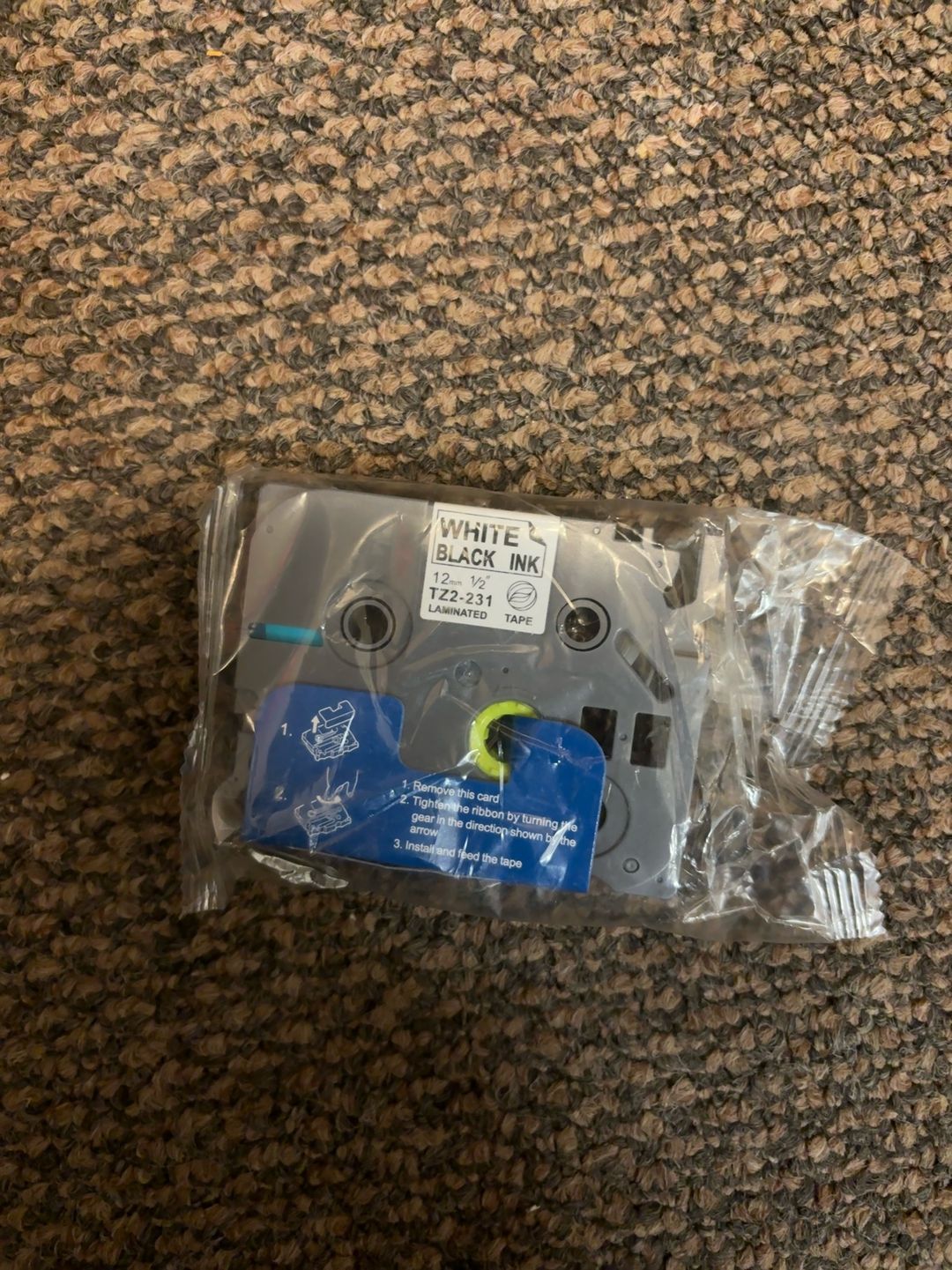 Brother TZe-243 Labelling Tape Cassette Blue on White