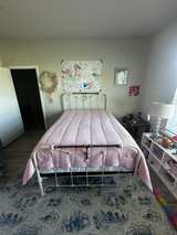 Antique Vintage Brass Bed Frame with 2023 Mattress and Bedding - Image 7