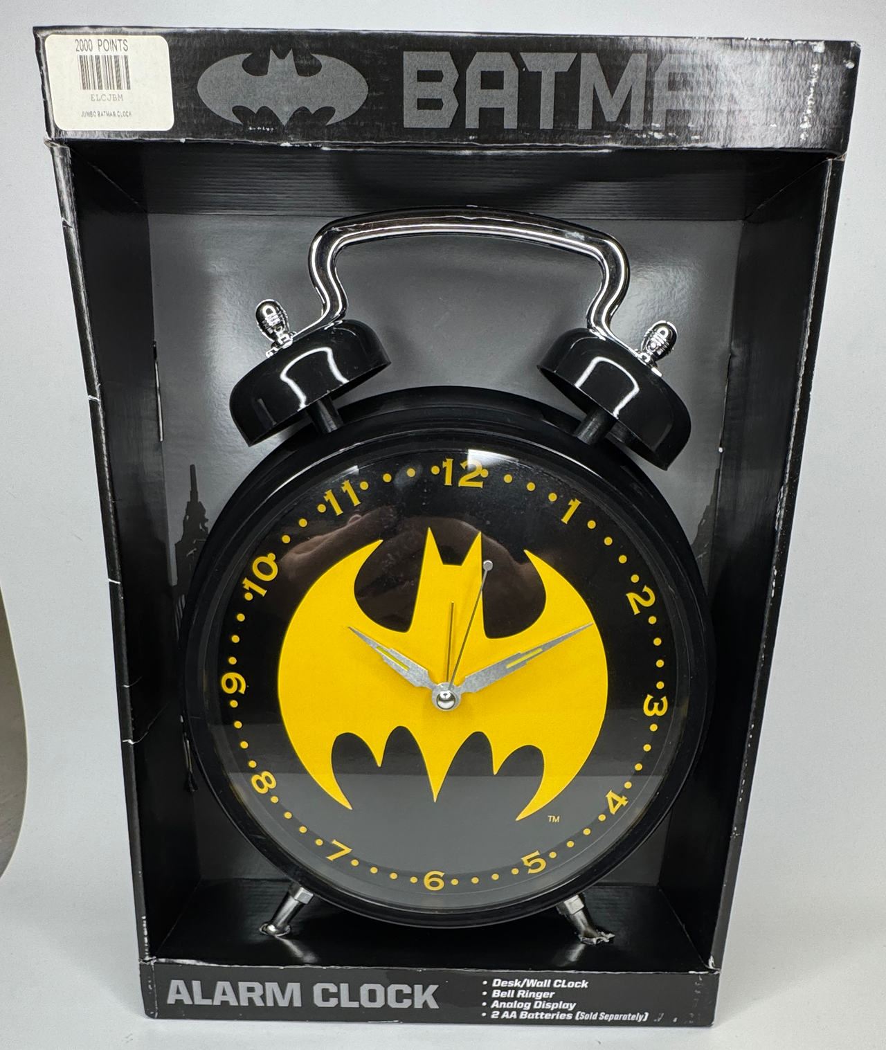 DC Comics Batman Jumbo Twin Bell Alarm Clock