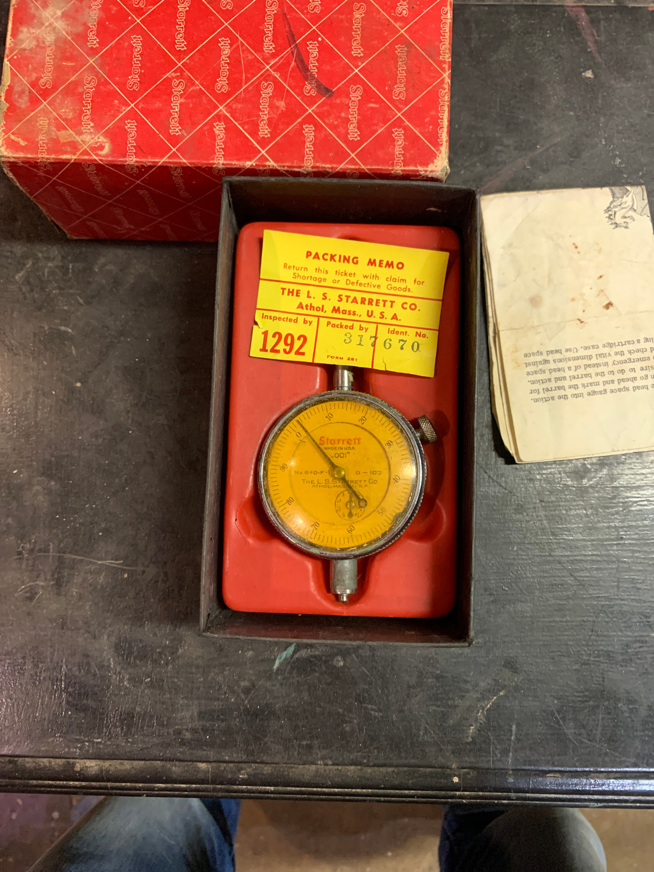 Starrett Dial Indicator