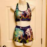 Ethika Women's Skull and Flames Sports Bra and Shorts Set - Image 5