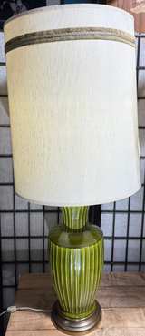 Vintage Green Ceramic Table Lamp - Image 4