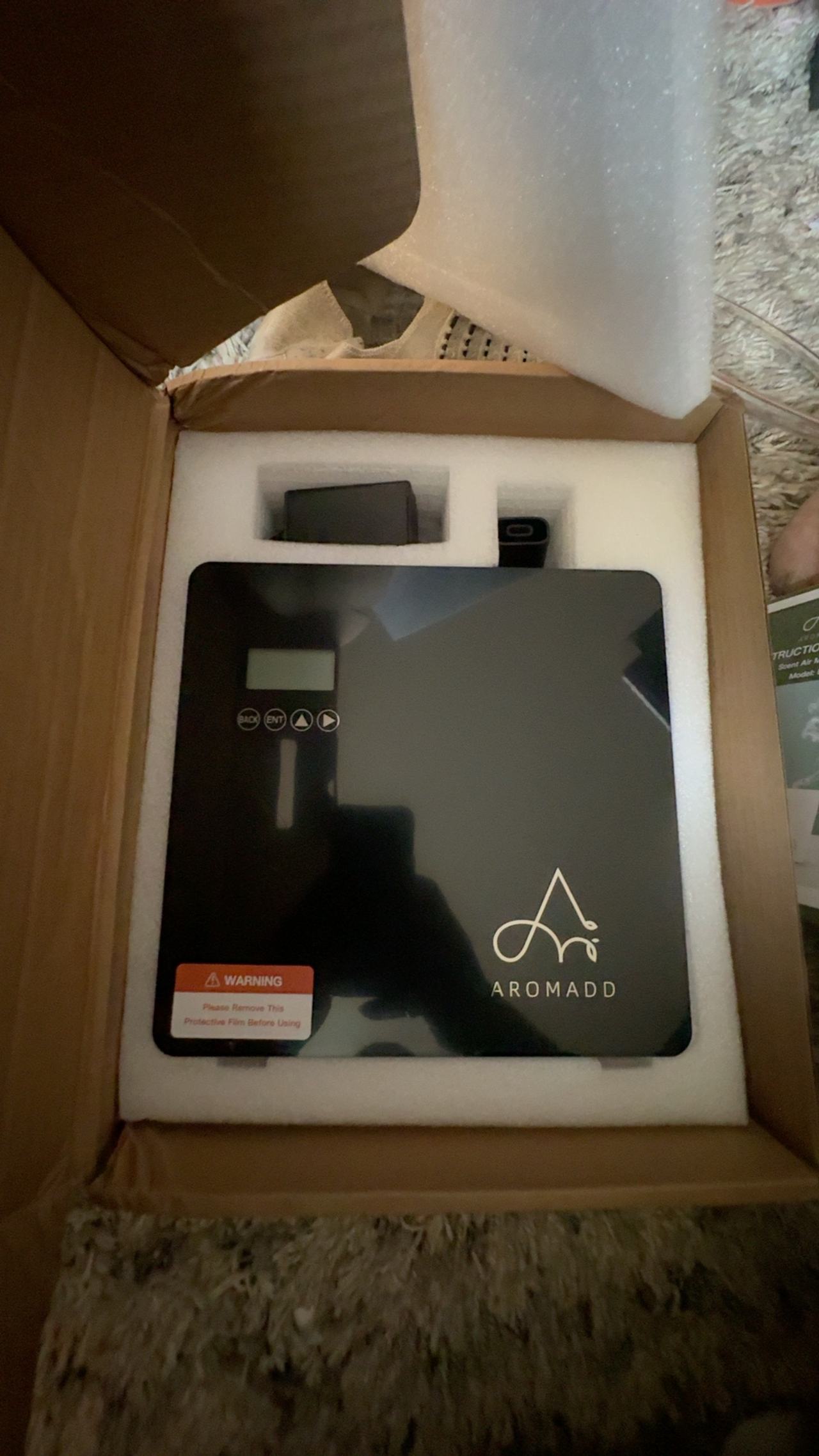 Aromadd Smart Waterless Scent Diffuser 3500 Sq Ft Bluetooth 600ml