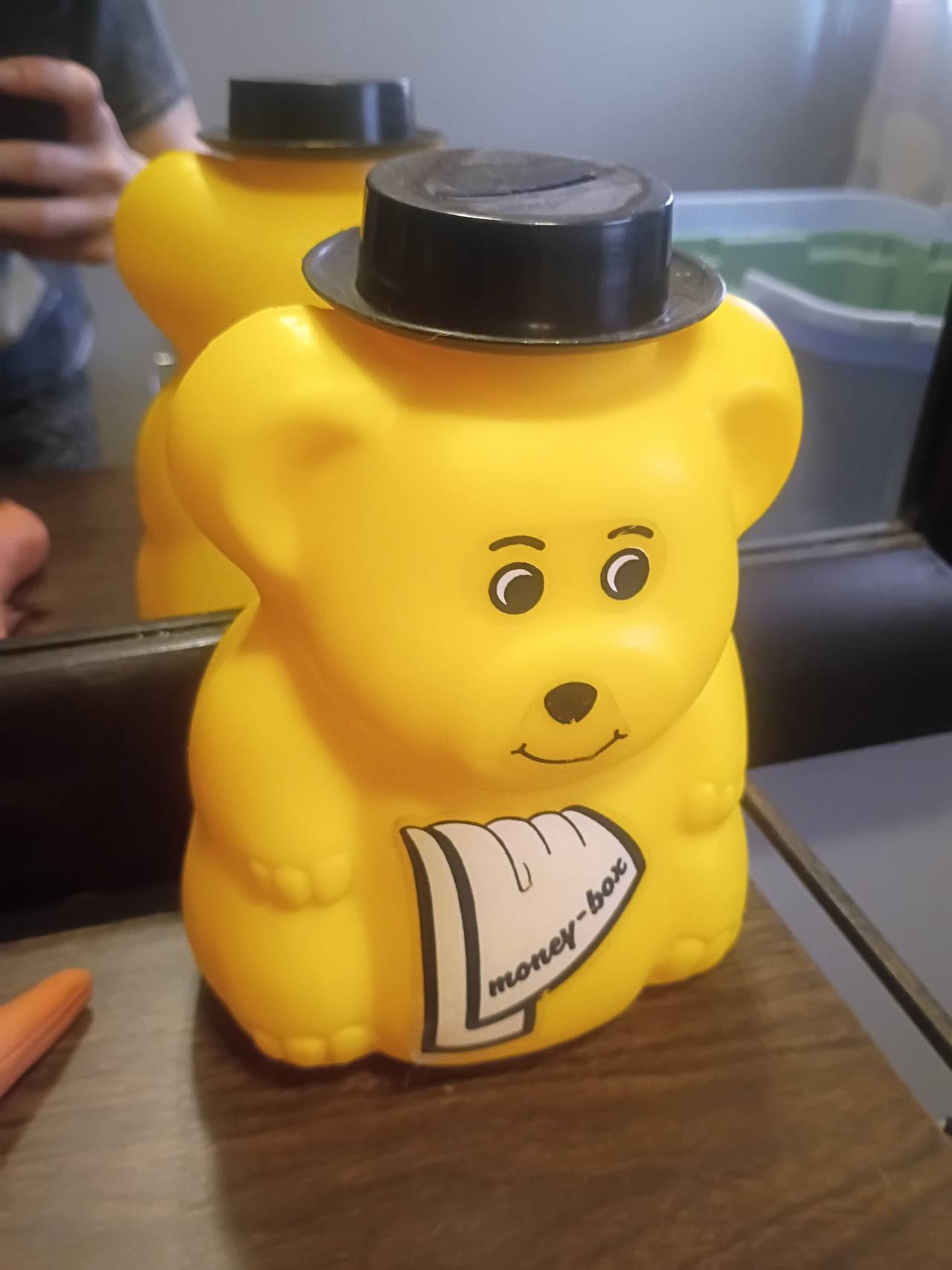 Vintage Yellow Bear Bank
