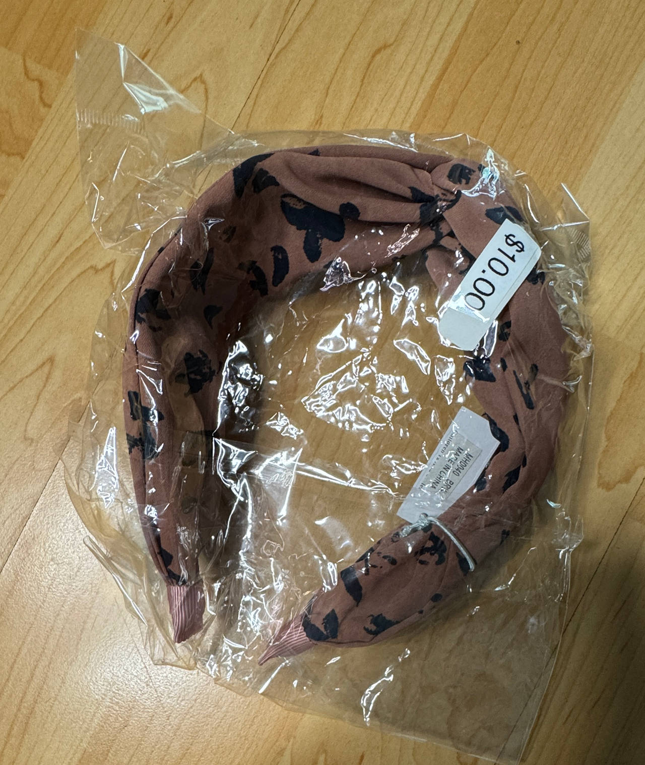 Knotted Fabric Headband with Floral Print