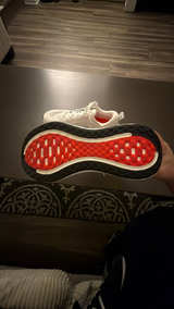 Nike Vomero Plus White/Black/Bright Crimson Running Shoes - Image 2