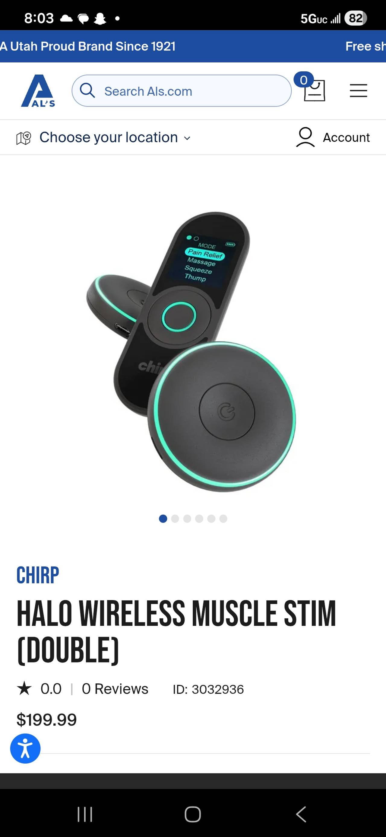 Chirp Halo Wireless Muscle & Nerve Stimulator Double