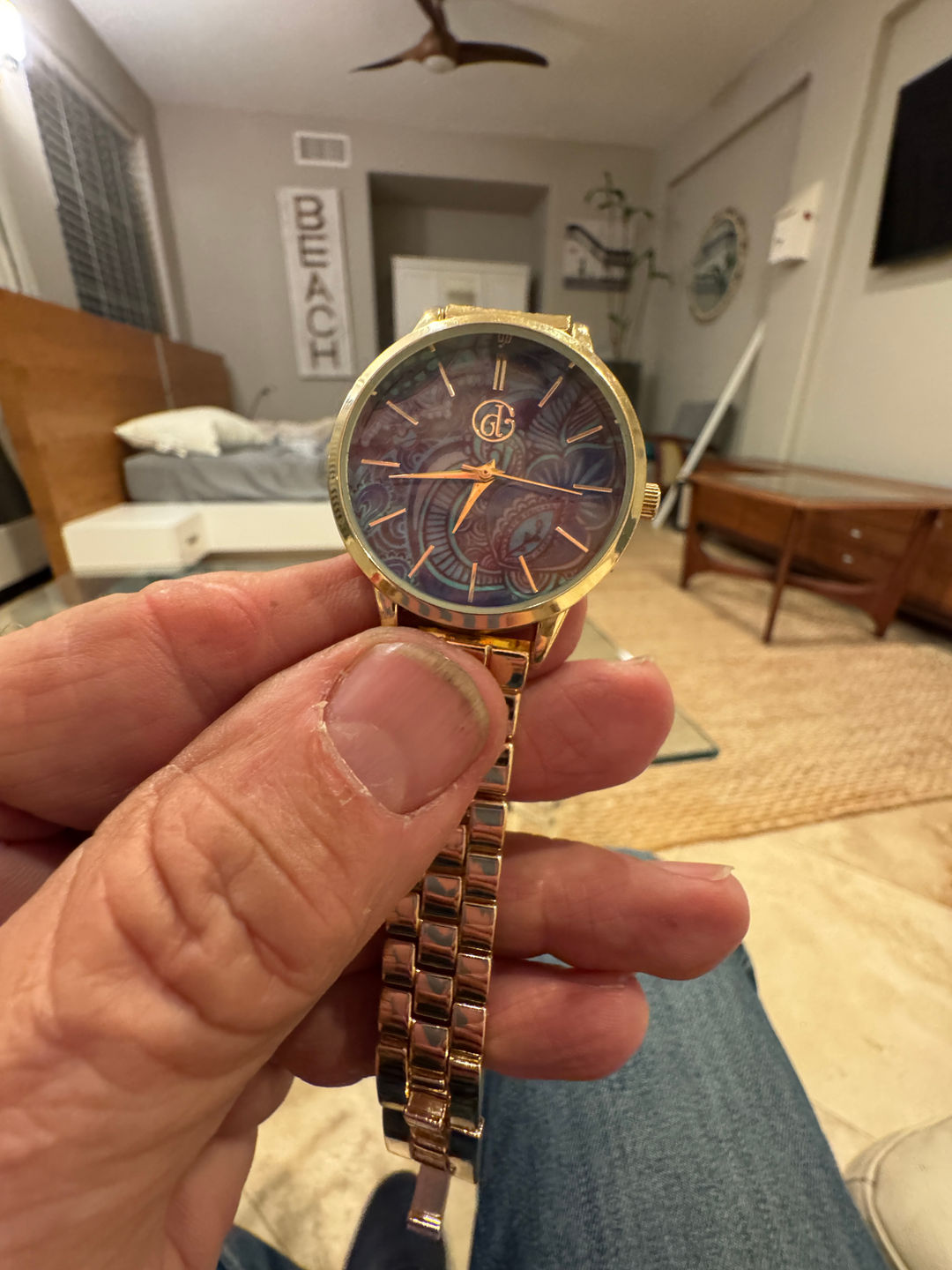 Charming Charlie Paisley Dial Watch