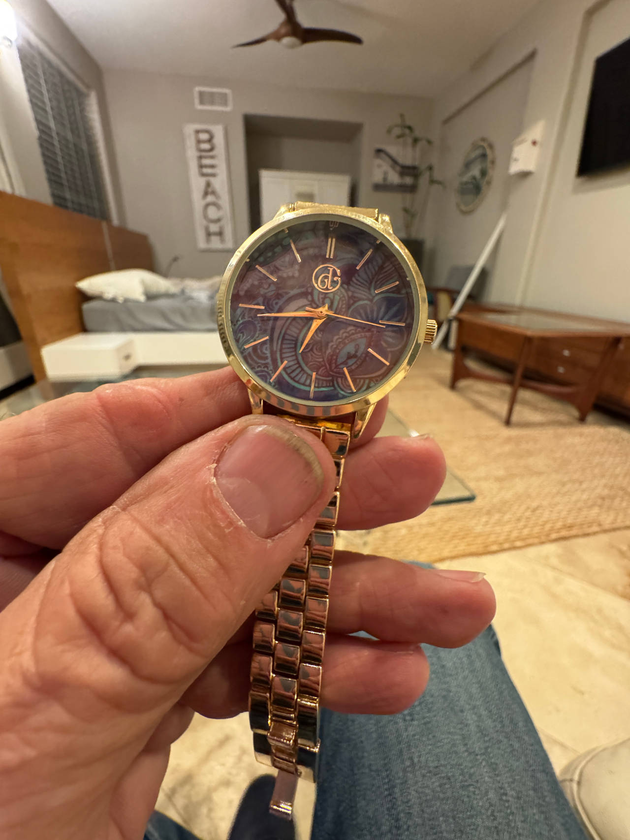 Charming Charlie Paisley Dial Watch